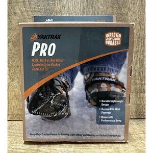 Yaktrax Pro Traction black cleats for snow and ice size XL